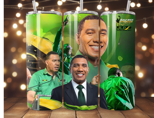 JLP Andrew Holness 20oz Stainless Steel Tumbler – Build Back Stronger Edition