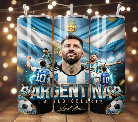 FIFA World Cup 20oz Skinny Tumbler | Custom Soccer Team Tumbler | World Cup 2026 Fan Gift