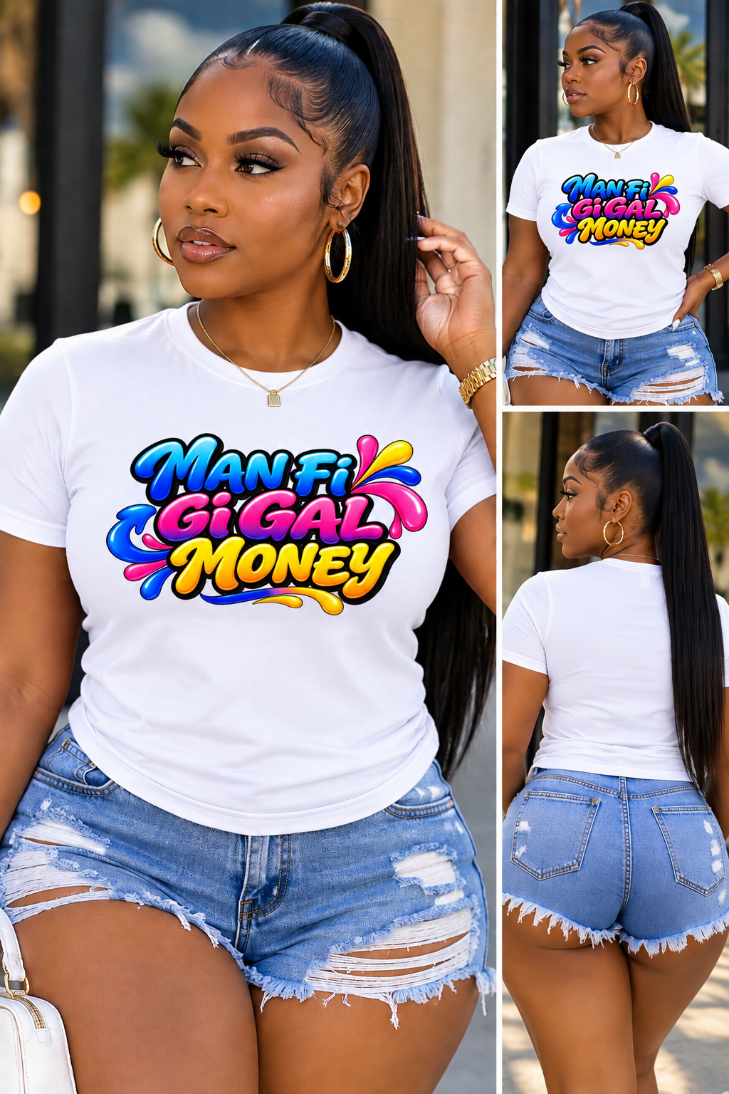 Man Fi Gi Gal Money Graphic Tee | Jamaican Patois T-Shirt
