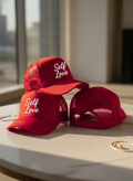 Self Love Trucker Hat Red