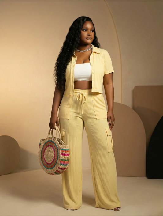 Sunshine Chic Effortless Two-Piece Lounge Set