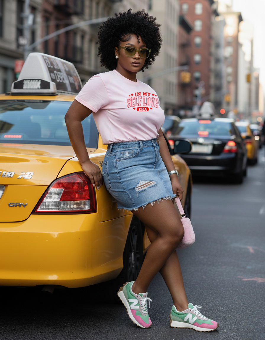 "In My Self Love Era" Graphic Tee – Signature Pink