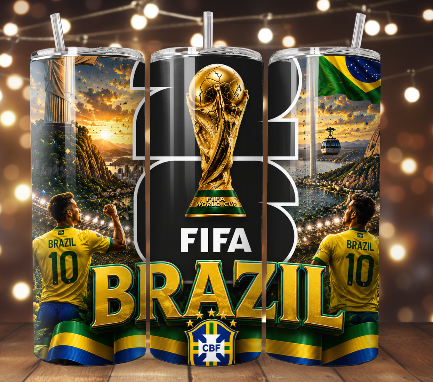 FIFA World Cup 20oz Skinny Tumbler | Custom Soccer Team Tumbler | World Cup 2026 Fan Gift
